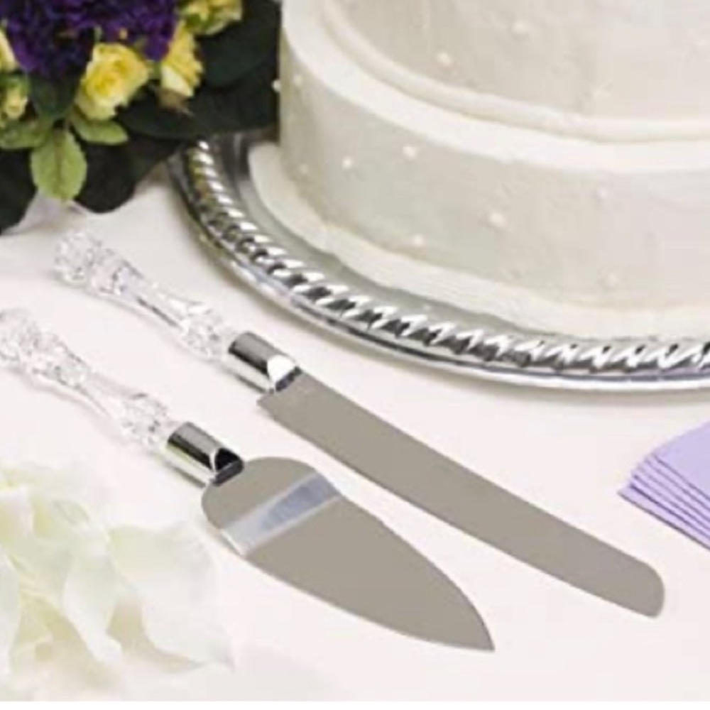 Cake Knife and Serving Set for Special Occasions.